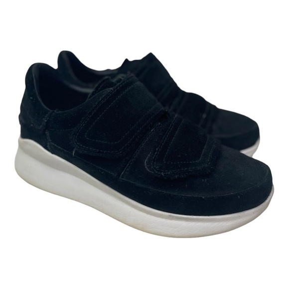 Ugg Women’s Ashby Spill Black Suede Sneakers - Picture 5 of 10